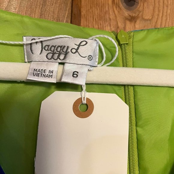 Maggy L size 6 dress tropical print - Picture 6 of 6